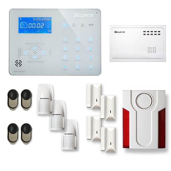 Alarme Maison, Alarme Maison Sans fil, Alarme Maison GSM, Vidéosurveillance,