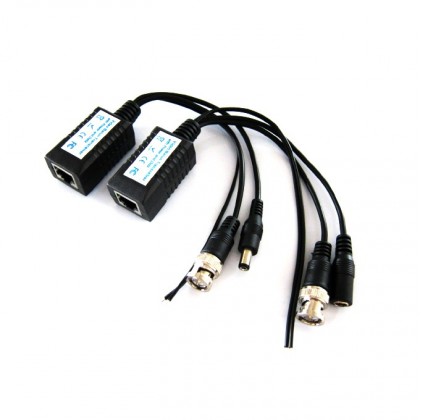 2 pièces vidéo transmetteur BNC+ électrique+ conection RS-485 en RJ45 pour caméra de vidéo surveillance