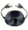 Câble de 10m pour caméra de vidéo-surveillance fiche bnc coaxial + alimentation