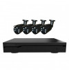 Système vidéosurveillance NVR 6 canaux + 4 caméras flash 5MP / CPL