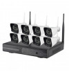 Système vidéosurveillance NVR 8 canaux + 8 caméras WIFI 1,3MP