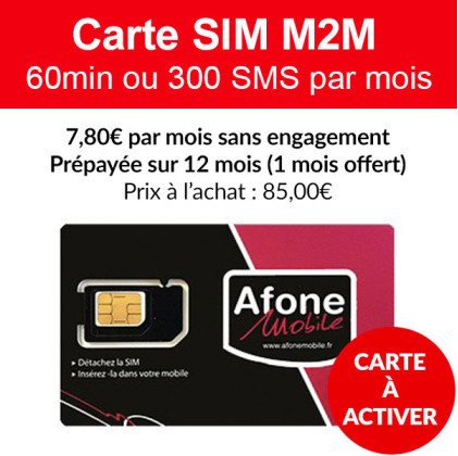 Forfaits M2M et cartes SIM M2M