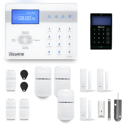 Alarme maison sans fil RTC/IP et option GSM-4G ICE-Bi70