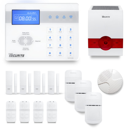 Alarme maison sans fil RTC/IP et option GSM ICE-Bi166
