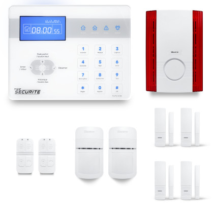 Alarme maison sans fil RTC/IP et option GSM ICE-Bi3