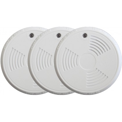 Pack de 3 détecteurs de fumée tike sans fil norme EN14604