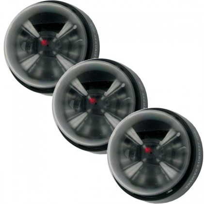 Lot de 3 caméras factice Dome noir