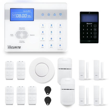 Alarme maison sans fil RTC/IP et option GSM-4G ICE-Bi4