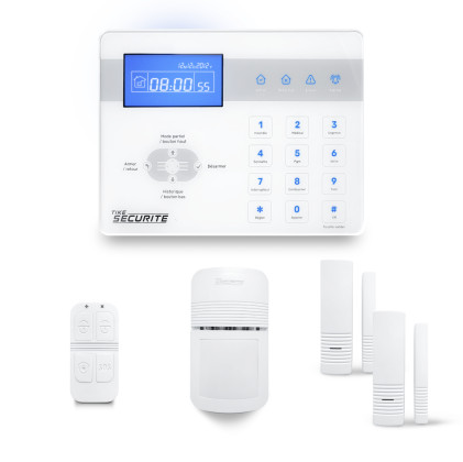 Alarme maison sans fil RTC-IP et option GSM-4G ICE-Bi11
