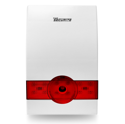 Sirène 100db sur batterie avec flash sans fil pour alarme DNB / ICE-B / SHB