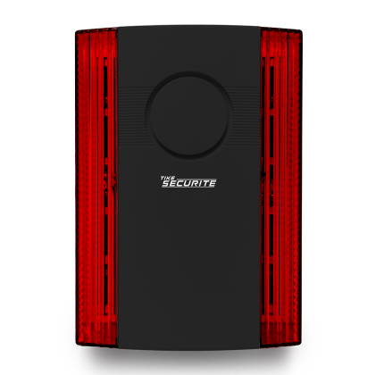 Sirène extérieure 120db avec flash sans fil noire pour alarme DNB / ICE-B / SHB