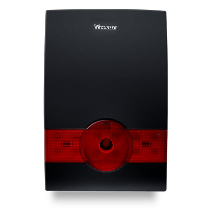 Sirène 100db sur batterie avec flash sans fil noire pour alarme DNBi / ICE-Bi / SHBi