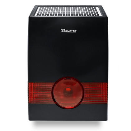 Sirène extérieure solaire sans-fil 108dB avec flash noire pour alarme DNB / ICE-B / SHB