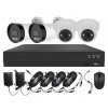 Système vidéosurveillance XVR 4 canaux + 2 dômes + 2 caméras + câbles offerts - Sans disque dur