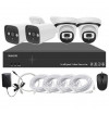 Système vidéosurveillance NVR POE 4 canaux + 2 fusées + 2 dômes + câbles offerts - Sans disque dur