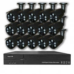 Système vidéosurveillance NVR 15 caméras flash