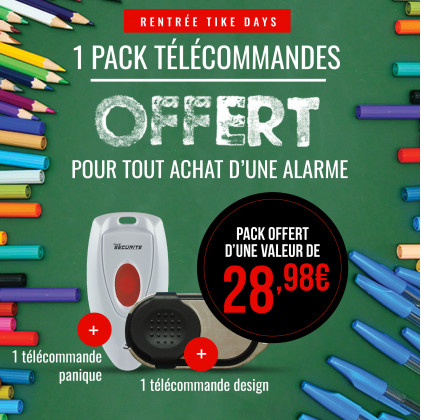 Pack télécommandes offert