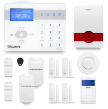 Alarme maison sans fil RTC/IP et option GSM-4G ICE-Bi8 : GSM - Sans GSM