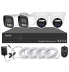 Système vidéosurveillance NVR POE 4 canaux + 2 fusées IA 8MP + 2 dômes IA 8MP + câbles offerts