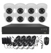 Système vidéosurveillance XVR 8 canaux + 8 dômes + câbles offerts