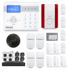 Ensemble XVR enregistreur 8 canaux + Alarme sans fil ICE-Bi 4 à 5 pièces sirène extérieure et détecteurs de fumée + Dd 500GB