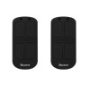 Lot de 2 Télécommandes design 4 fonctions Noire pour Alarme DNBi / ICE-Bi / SHBi