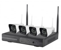 Système vidéosurveillance NVR Sans Fils 4 canaux + 4 caméras WIFI