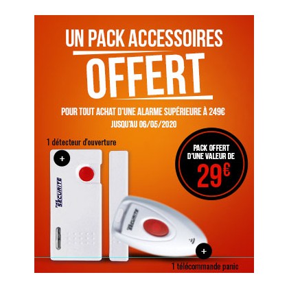 Pack accessoires panique offert