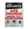 Plaque signalétique TIKE Sécurité « Site Protégé » 30*21 cm