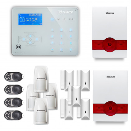 Alarme maison sans fil RTC/IP et option GSM ICE-B54