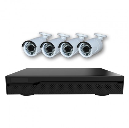 Pack vidéosurveillance avec 4 cameras intérieures / extérieures