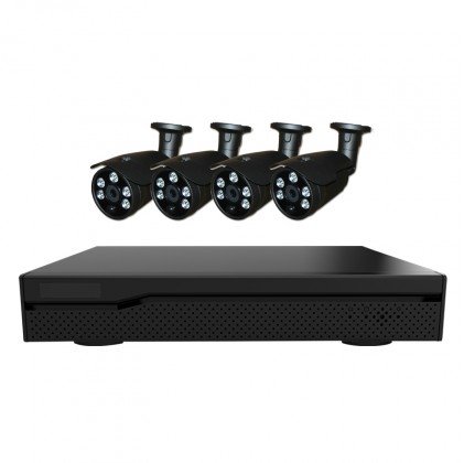Système vidéosurveillance NVR 6 canaux + 4 caméras flash