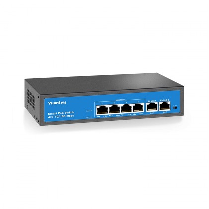 Switch POE 4 ports 10/100 Mbps