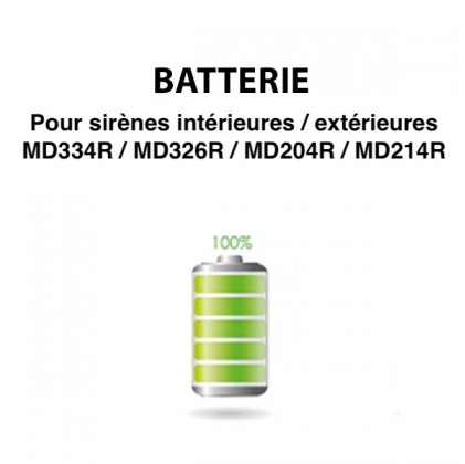 Batterie pour sirène