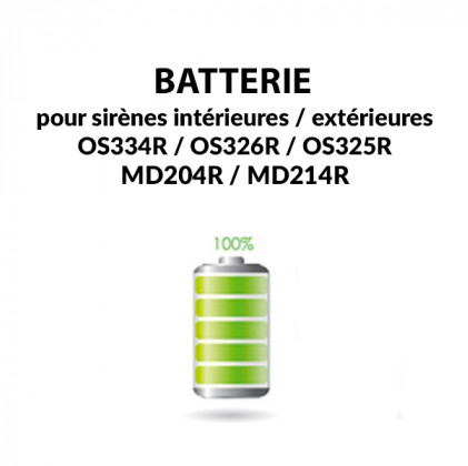 Batterie pour sirène 