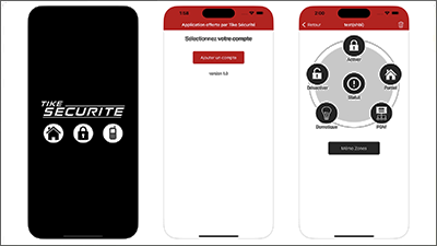 application tike alarme sécurité
