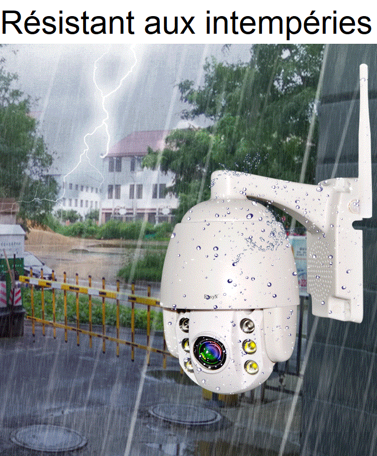 Caméra dôme 360 motorisée waterproof