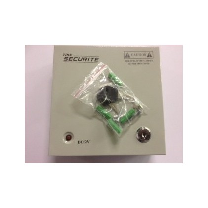 Boitier electrique entrée 110-220V, 4 sorties 12 V 3A