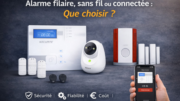 Comment choisir entre une alarme filaire, sans fil ou connectée : avantages, limites et conseils d’installation