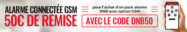Pilotez votre alarme via une application mobile ! 50€ de remise pour l'achat d'une alarme DNB option GSM avec le code DNB50 ! Valable jusqu'au 7 juin 2023 - Non cumulable