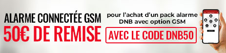 Pilotez votre alarme via une application mobile ! 50€ de remise pour l'achat d'une alarme DNB option GSM avec le code DNB50 ! Valable jusqu'au 7 juin 2023 - Non cumulable