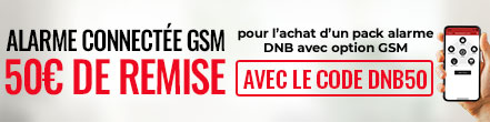 Pilotez votre alarme via une application mobile ! 50€ de remise pour l'achat d'une alarme DNB option GSM avec le code DNB50 ! Valable jusqu'au 7 juin 2023 - Non cumulable