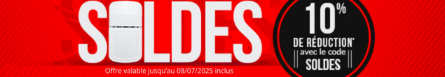 SOLDES : 10% de réduction avec le code SOLDES jusqu'au 08/07/2025 inclus