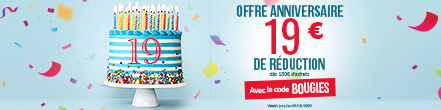 ANNIVERSAIRE TIKE SÉCURITÉ : 19€ de remise dès 150€ d’achat avec le code BOUGIES ! Non cumulable – Valable jusqu’au 09/10/2025.