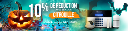 HALLOWEEN : 10% de remise sur TOUT le site avec le code CITROUILLE ! Sans minimum d’achat, valable jusqu’au 04/11/2025.