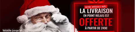 Offre spéciale: Livraison OFFERTE en point relais dès 249€ d’achat ! Valable en France Métropolitaine jusqu’au 23/12/2025. 