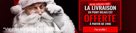 Offre spéciale: Livraison OFFERTE en point relais dès 249€ d’achat ! Valable en France Métropolitaine jusqu’au 23/12/2025. 