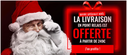 Offre spéciale: Livraison OFFERTE en point relais dès 249€ d’achat ! Valable en France Métropolitaine jusqu’au 23/12/2025. 