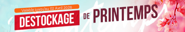 DESTOCKAGE : Jusqu'à 50% de remise sur une sélection de produits !