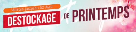 DESTOCKAGE : Jusqu'à 50% de remise sur une sélection de produits !